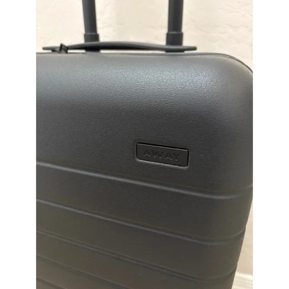 AWAY Carry-On Suitcase Black Hard Shell Spinner Luggage TSA Lock Cabin Bag - Picture 2 of 6